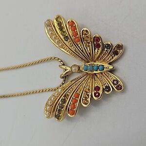 Vintage Butterfly Necklace